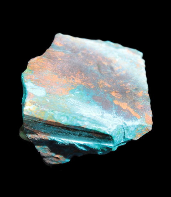 Chrysocolla rough specimen from Arizona 69*40*50*127g in sunlight -Rocks and Things Store