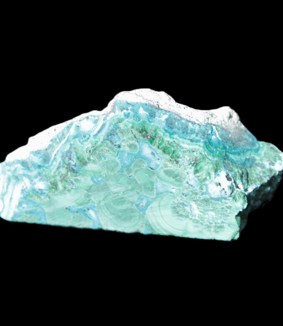 Chrysocolla Shattuckite Malachite specimen 56*27*18mm 35g Rocks and Things Store