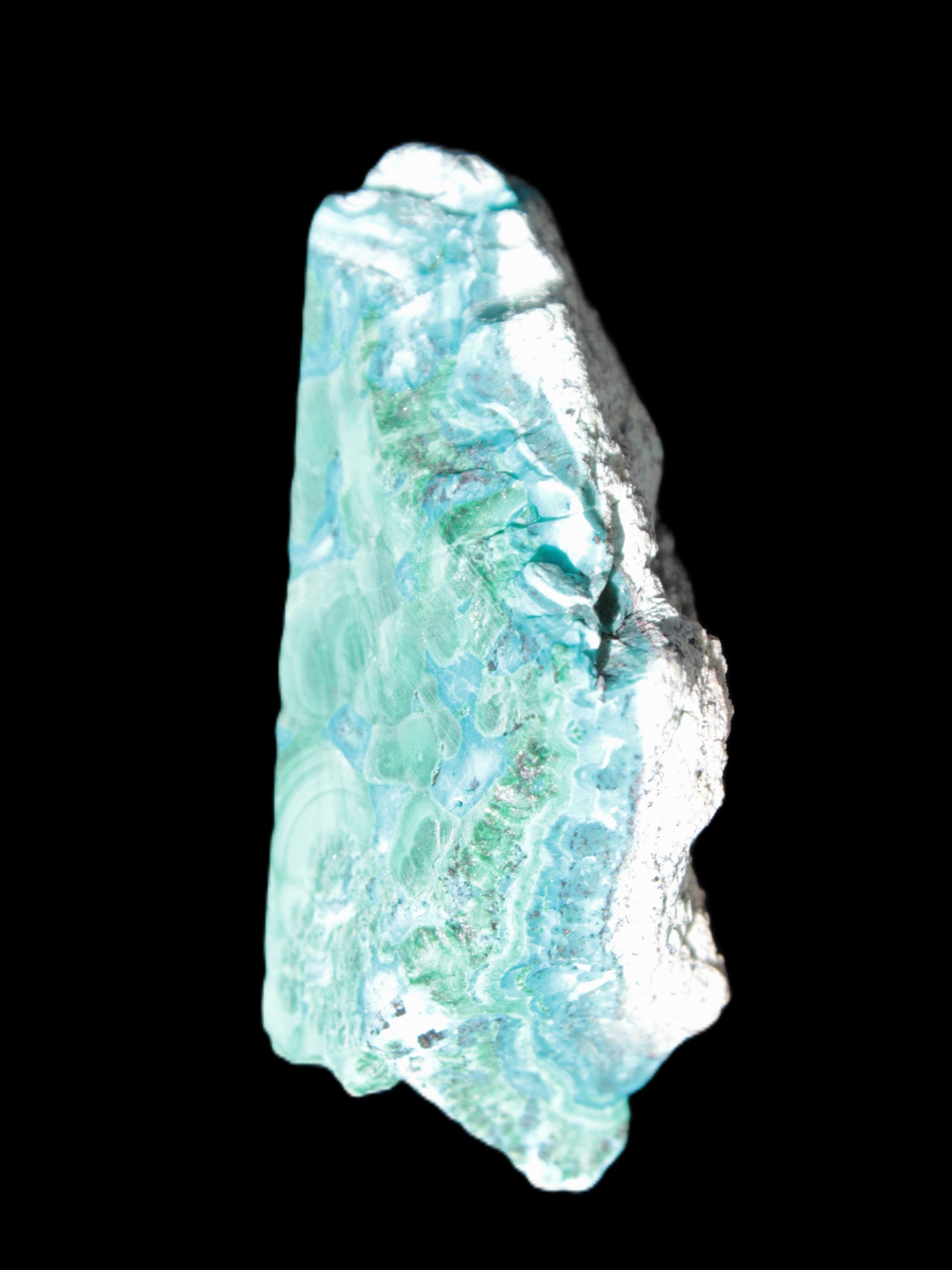 Chrysocolla Shattuckite Malachite specimen 56*27*18mm 35g Rocks and Things Store