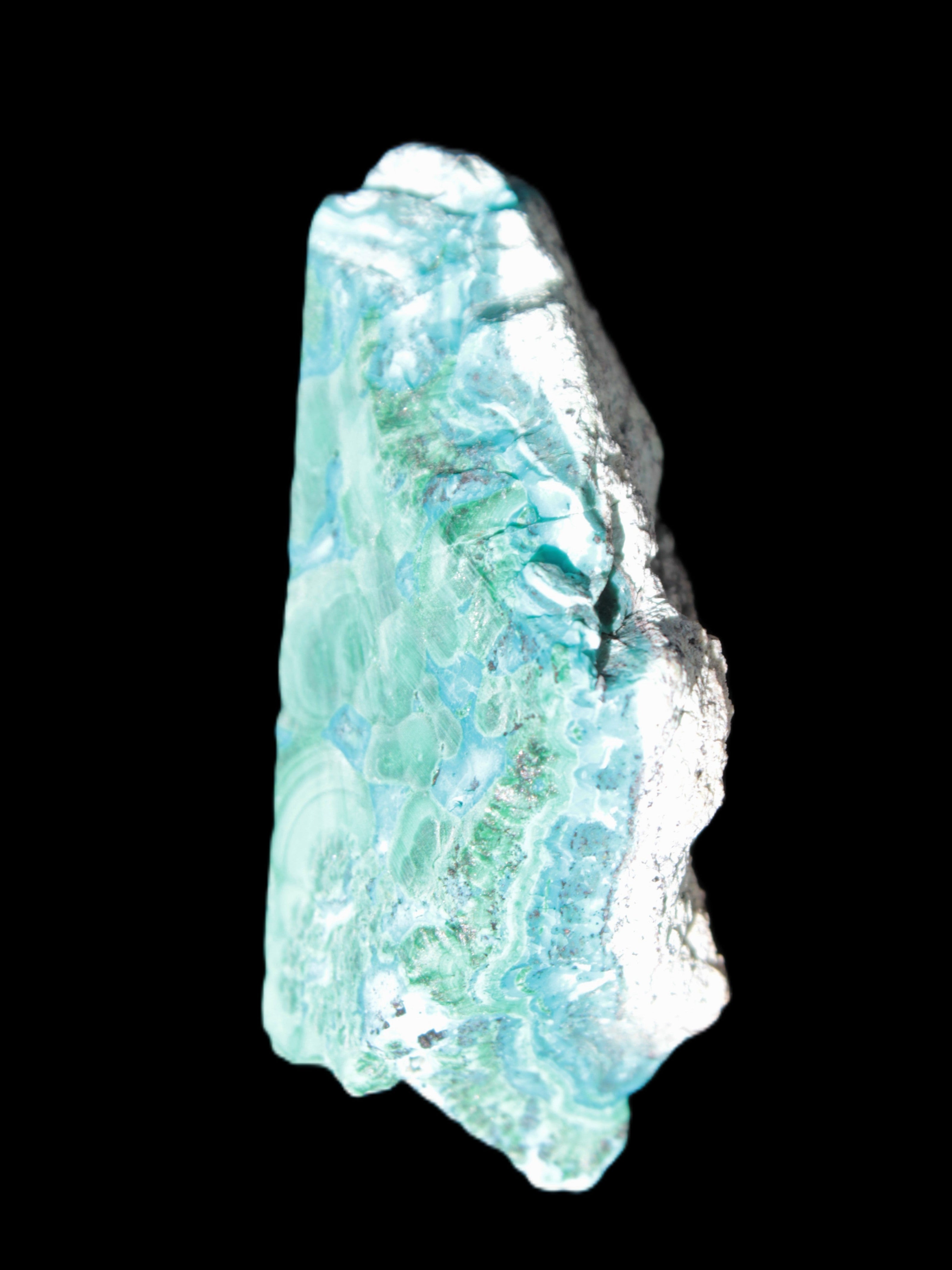 Chrysocolla Shattuckite Malachite specimen 56*27*18mm 35g Rocks and Things Store