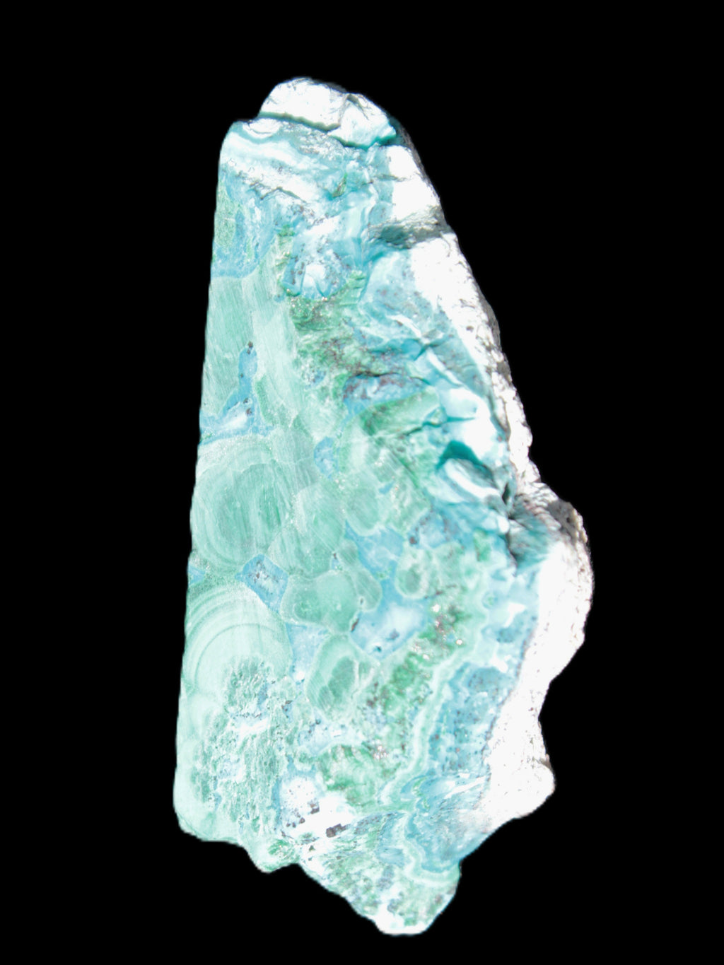 Chrysocolla Shattuckite Malachite specimen 56*27*18mm 35g Rocks and Things Store