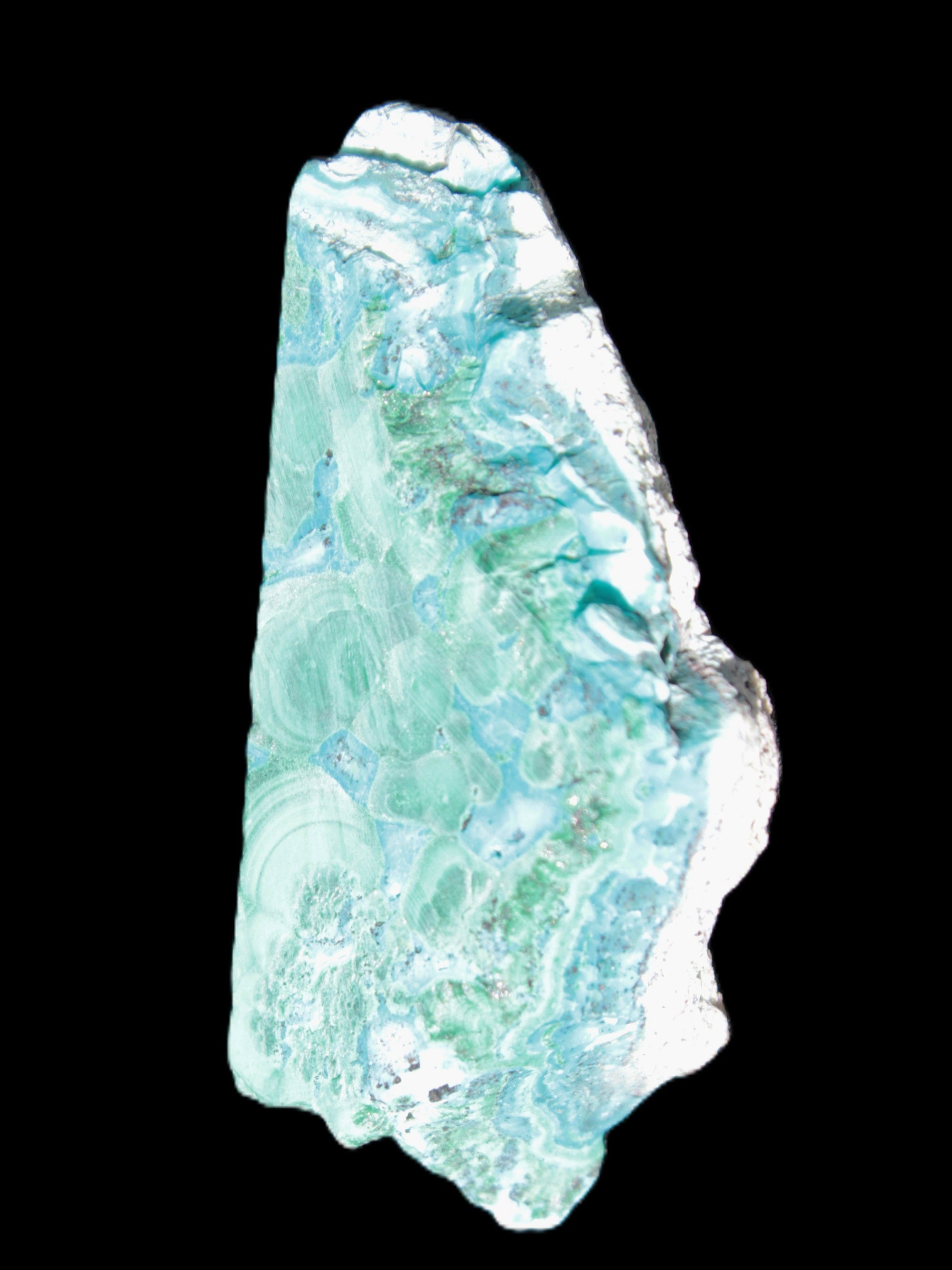Chrysocolla Shattuckite Malachite specimen 56*27*18mm 35g Rocks and Things Store