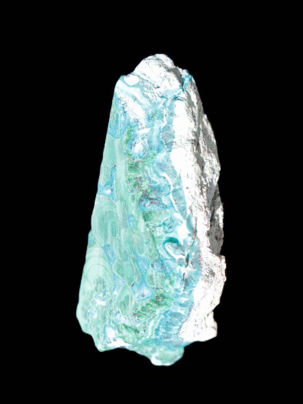 Chrysocolla Shattuckite Malachite specimen 56*27*18mm 35g Rocks and Things Store