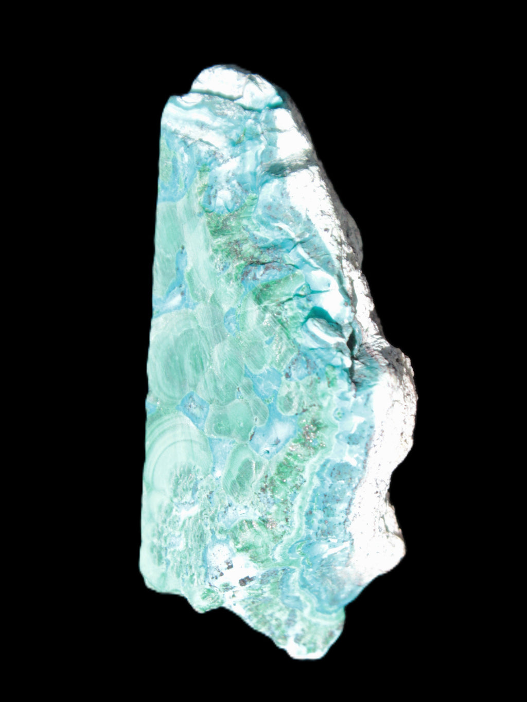 Chrysocolla Shattuckite Malachite specimen 56*27*18mm 35g Rocks and Things Store