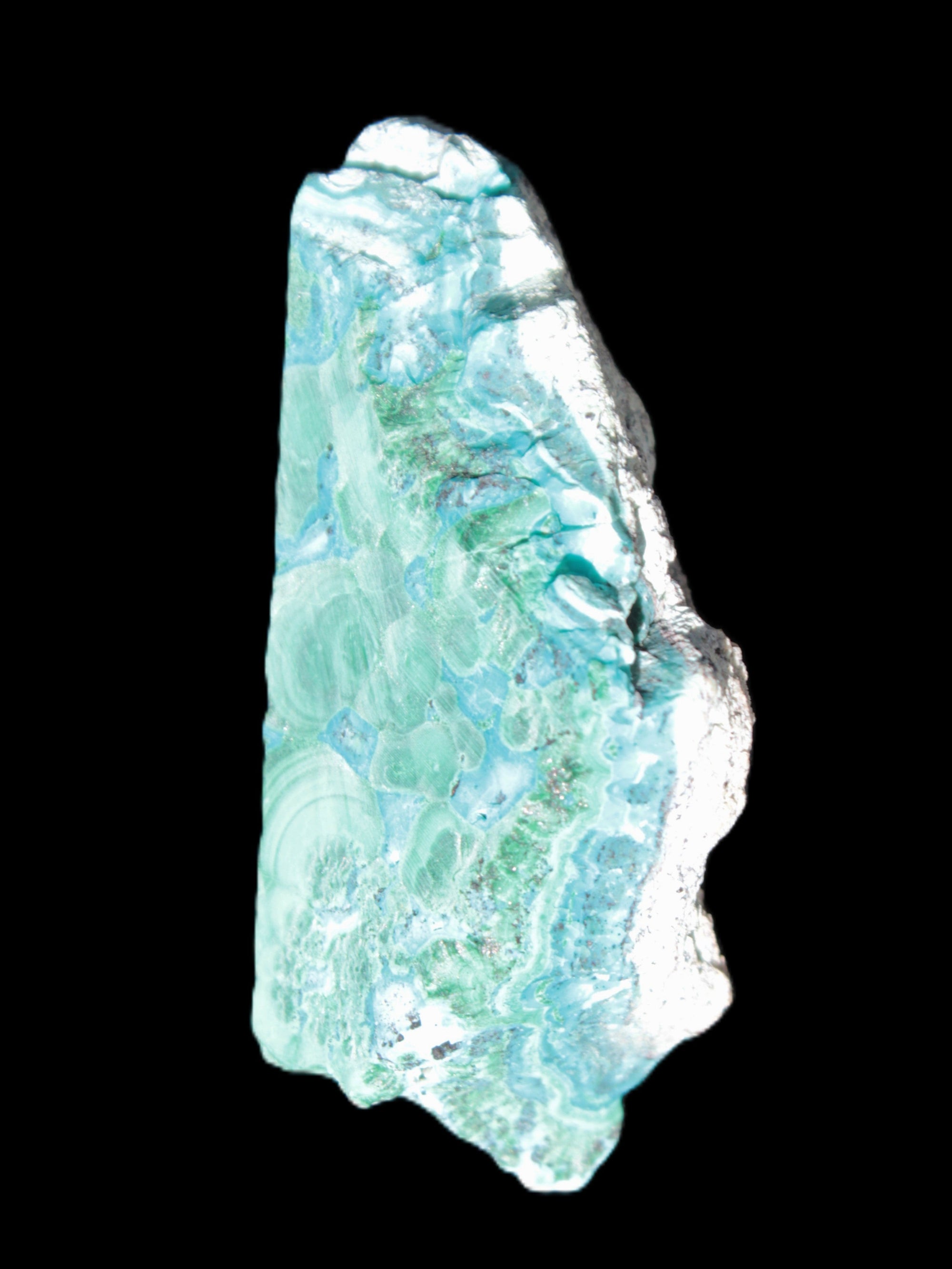 Chrysocolla Shattuckite Malachite specimen 56*27*18mm 35g Rocks and Things Store
