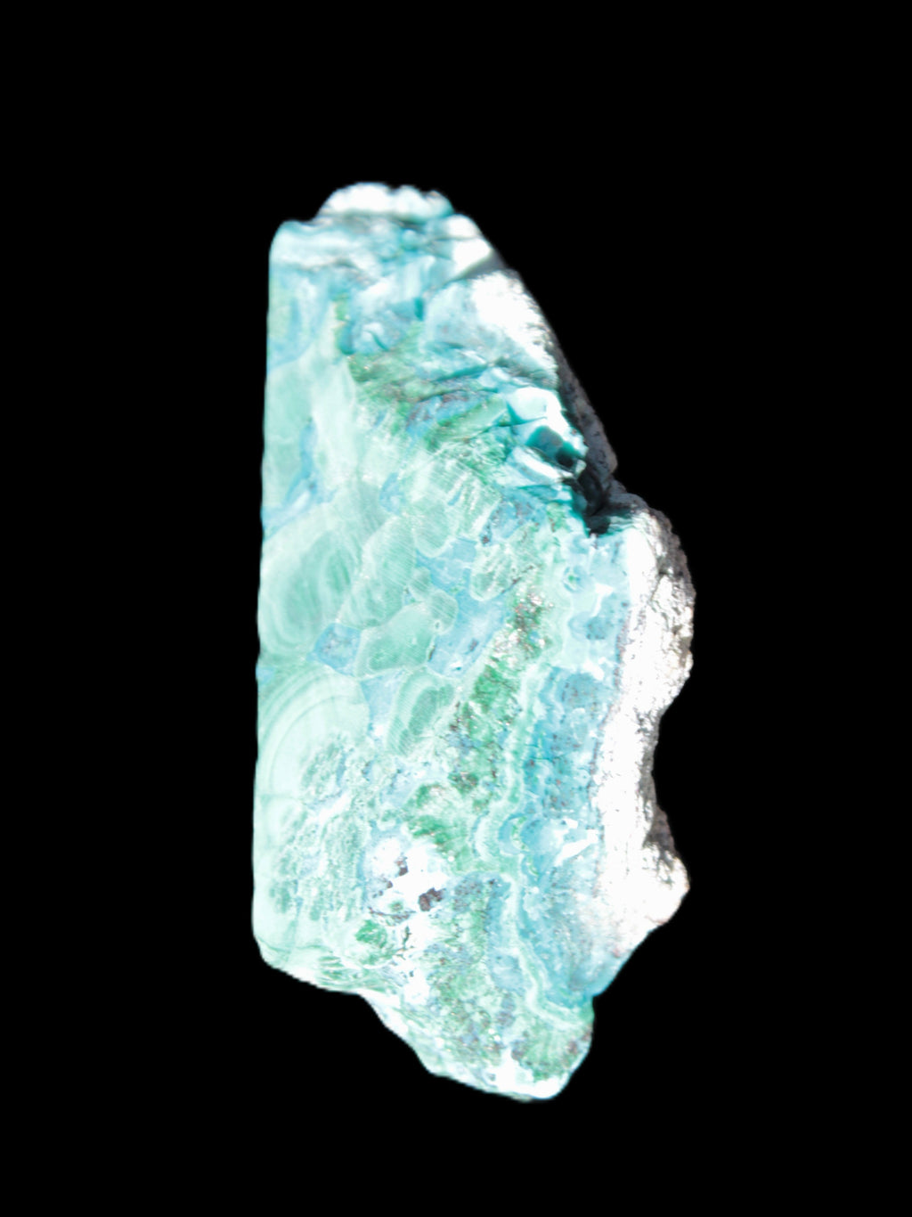 Chrysocolla Shattuckite Malachite specimen 56*27*18mm 35g Rocks and Things Store