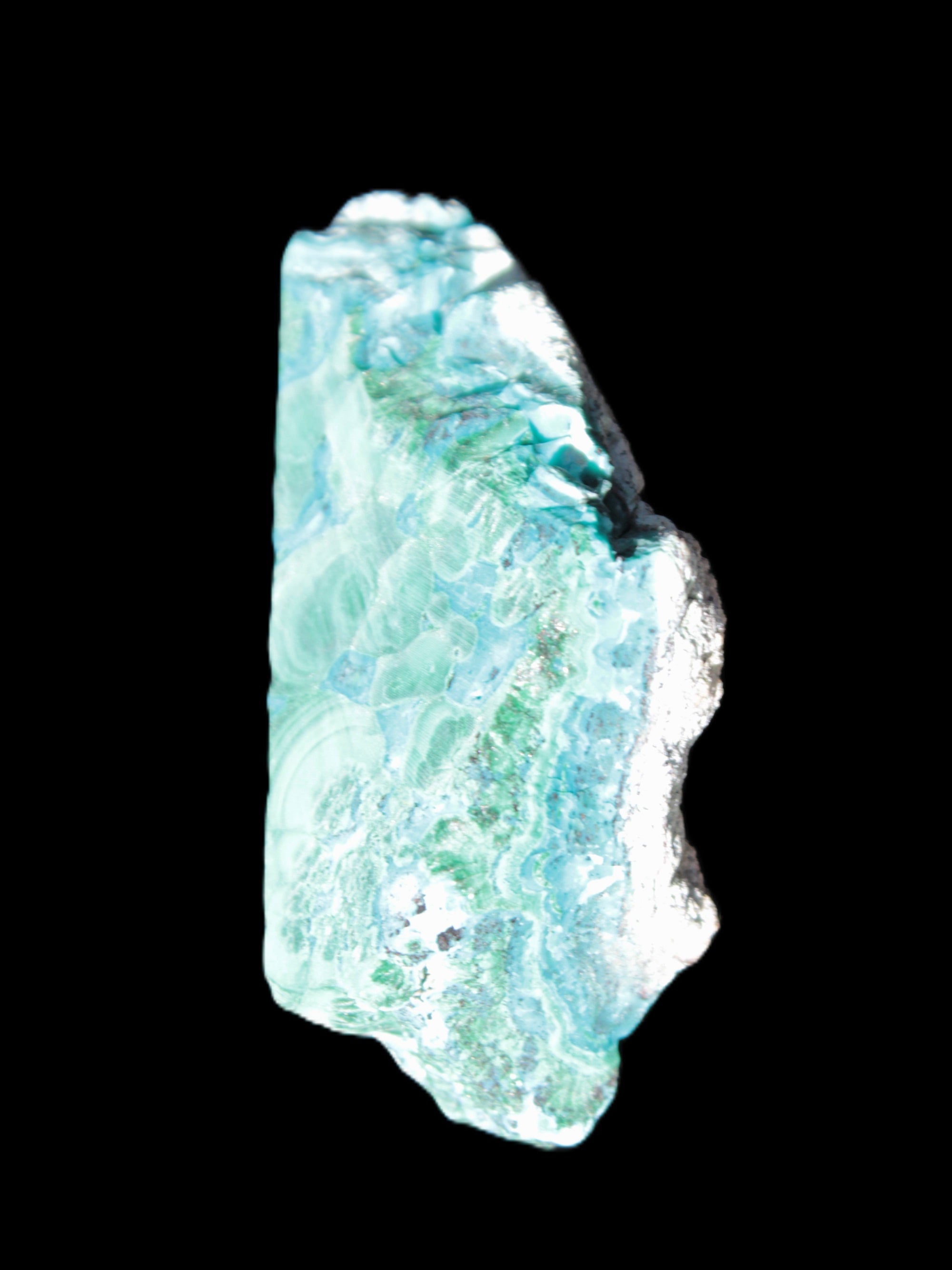 Chrysocolla Shattuckite Malachite specimen 56*27*18mm 35g Rocks and Things Store