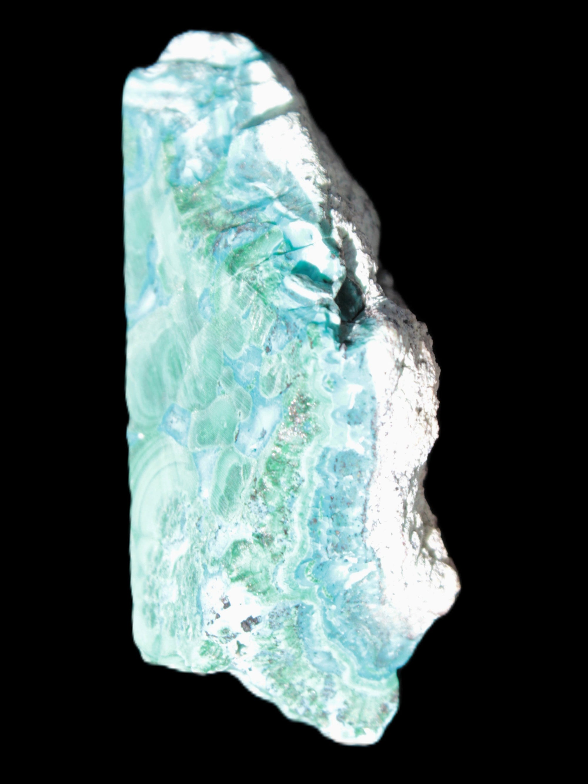 Chrysocolla Shattuckite Malachite specimen 56*27*18mm 35g Rocks and Things Store