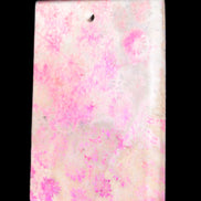 Rose Chrysanthemum coral fossil pendant 47*33*5mm 22.6g in bright sunlight - Rocks and Things Store