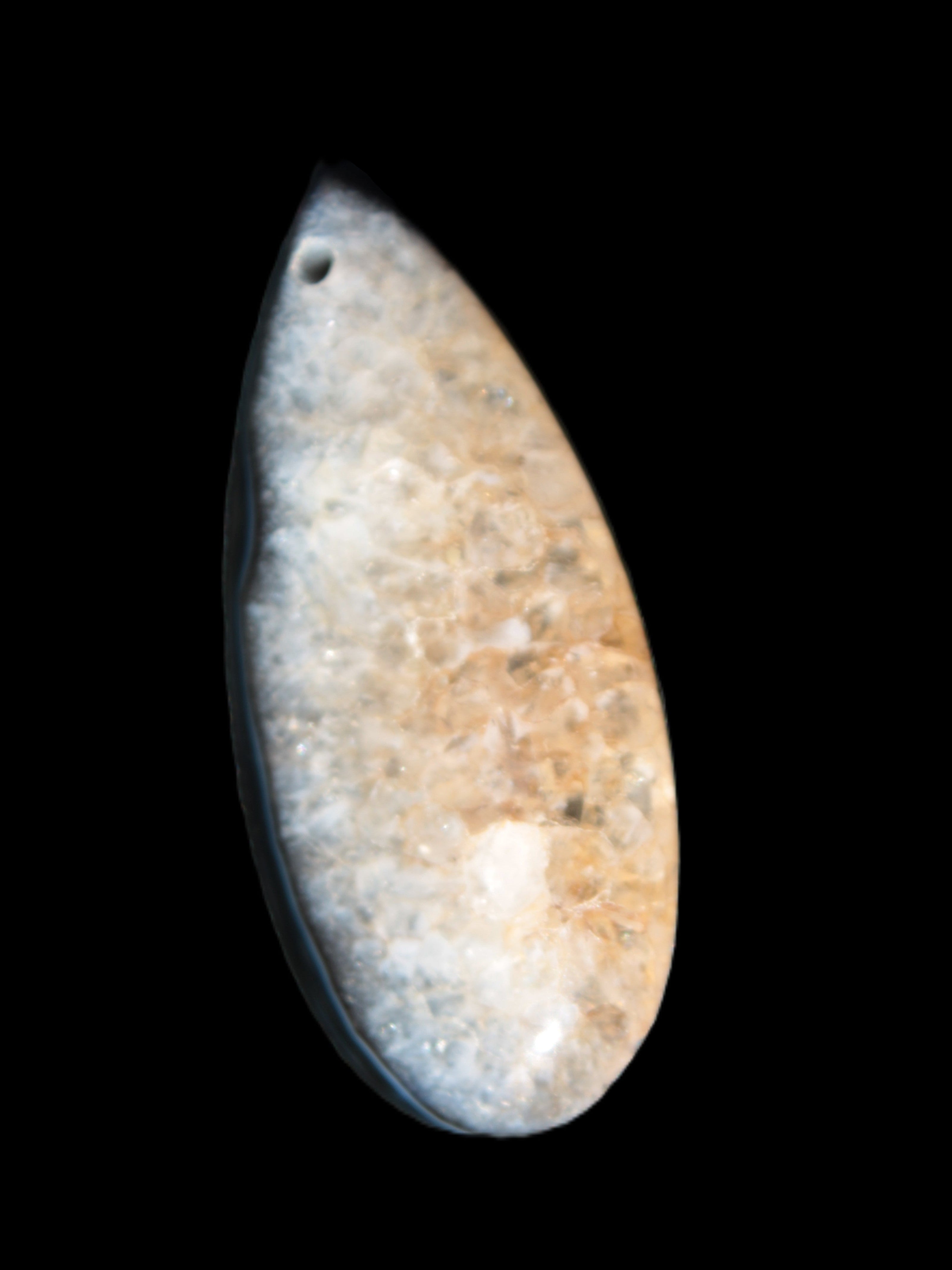 Geode Agate pendant 41*17*5mm 12g Rocks and Things Store