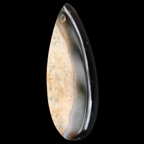 Geode Agate pendant 41*17*5mm 12g in sunlight - Rocks and Things Store