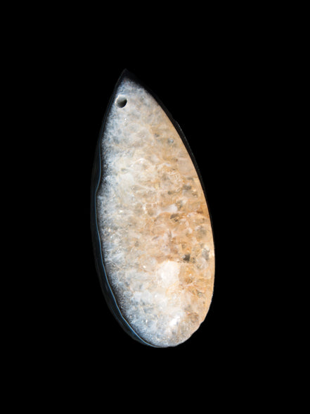 Geode Agate pendant 41*17*5mm 12g Rocks and Things Store
