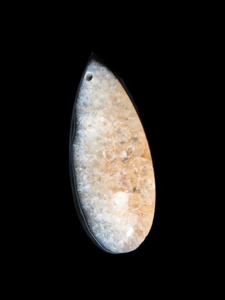 Geode Agate pendant 41*17*5mm 12g Rocks and Things Store