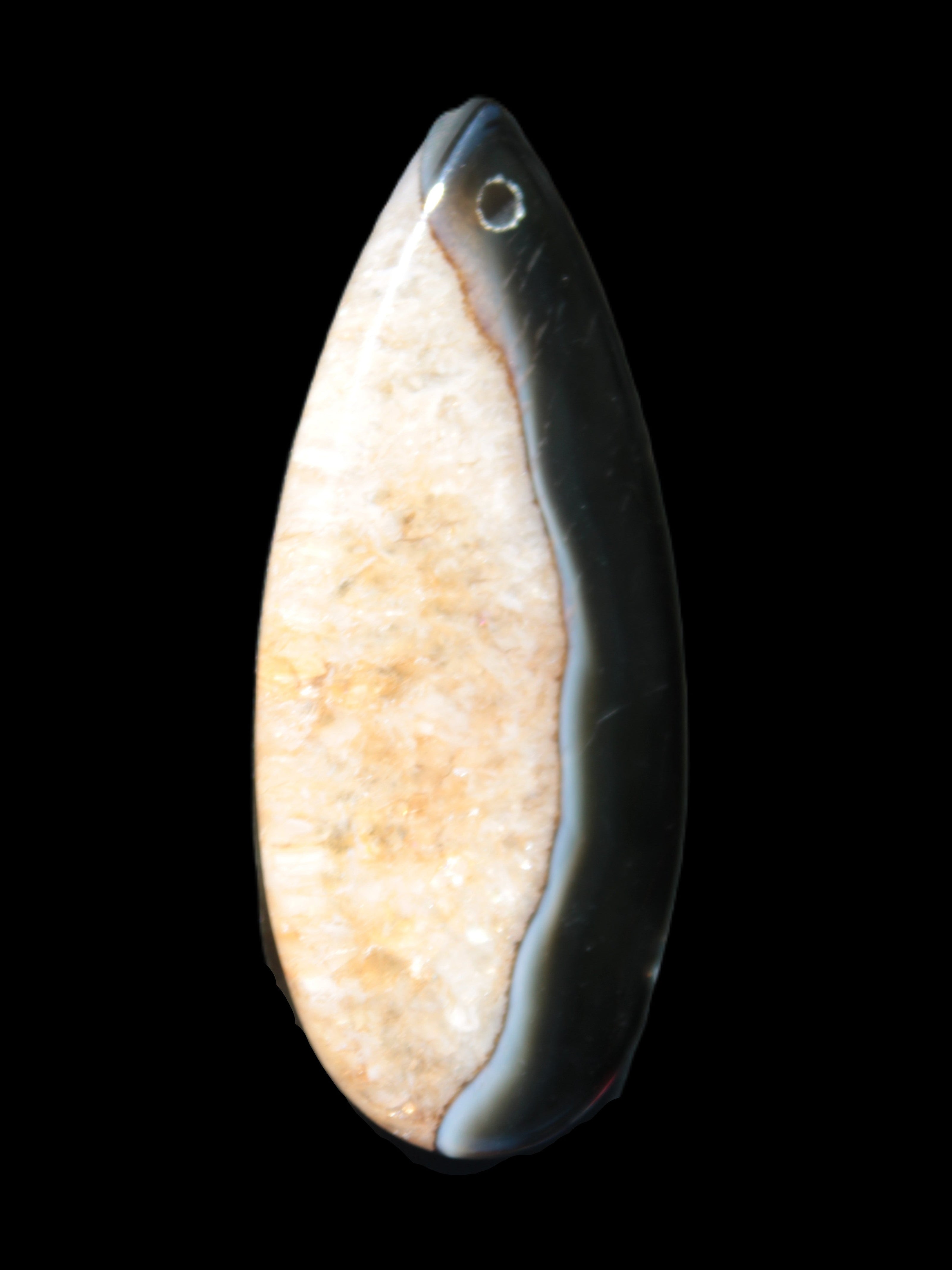 Geode Agate pendant 41*17*5mm 12g Rocks and Things Store