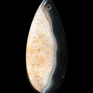 Geode Agate pendant 41*17*5mm 12g Rocks and Things Store