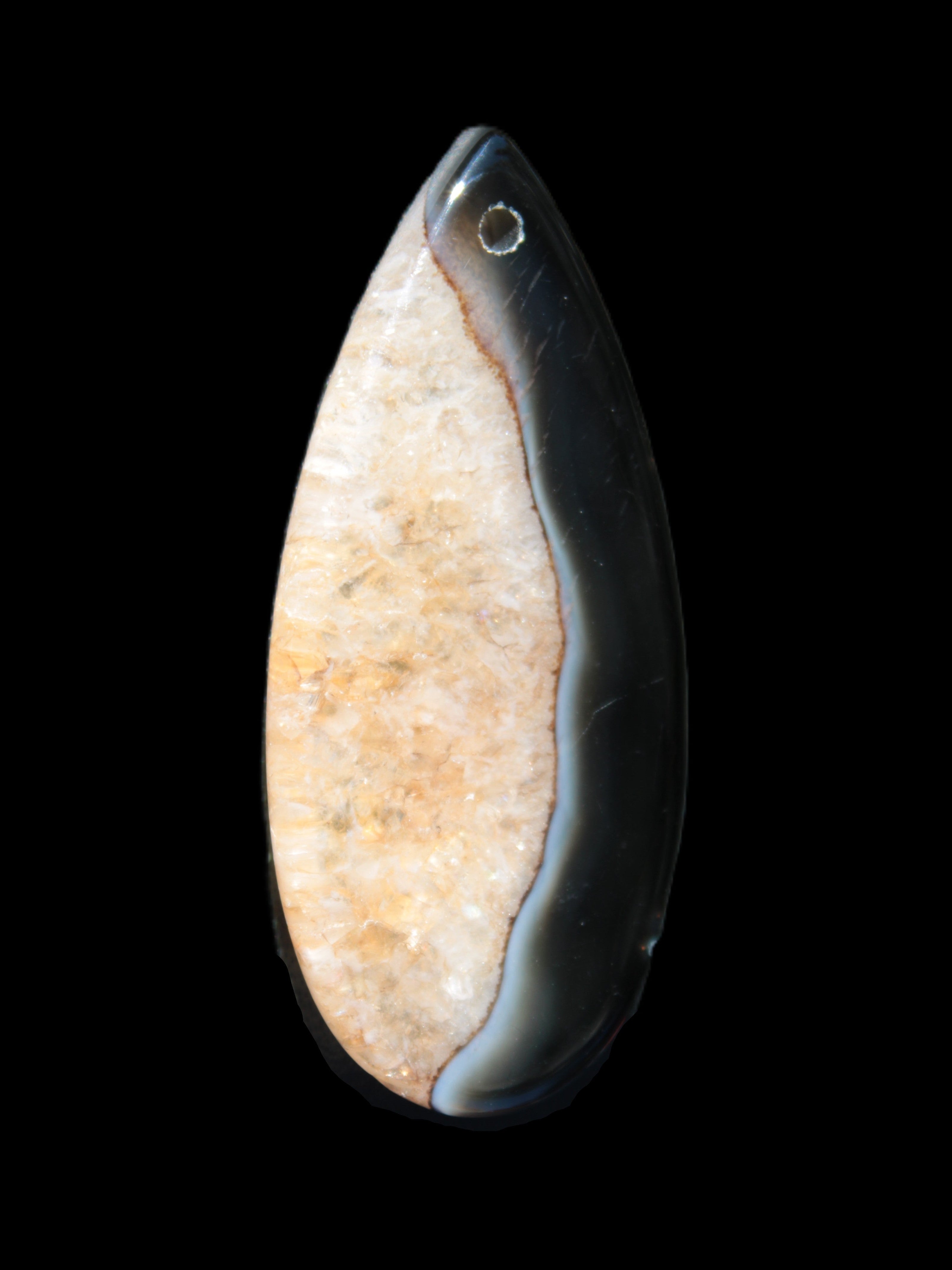 Geode Agate pendant 41*17*5mm 12g Rocks and Things Store