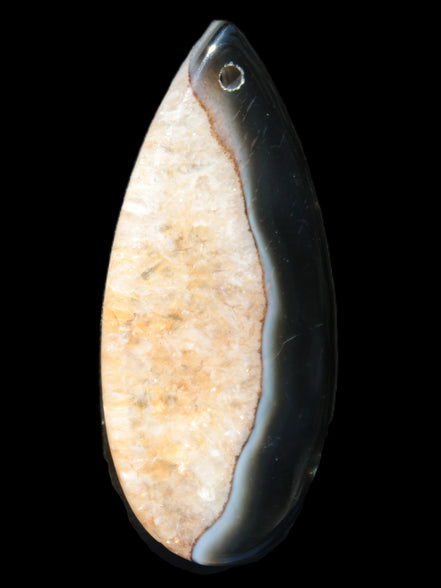 Geode Agate pendant 41*17*5mm 12g Rocks and Things Store