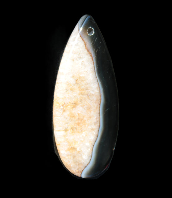 Geode Agate pendant 41*17*5mm 12g Rocks and Things Store