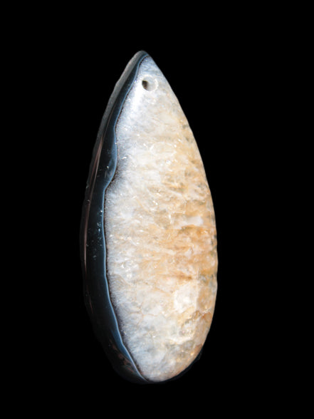 Geode Agate pendant 41*17*5mm 12g Rocks and Things Store
