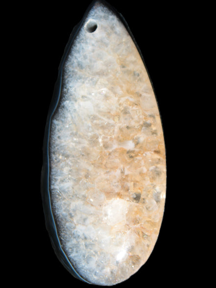 Geode Agate pendant 41*17*5mm 12g Rocks and Things Store
