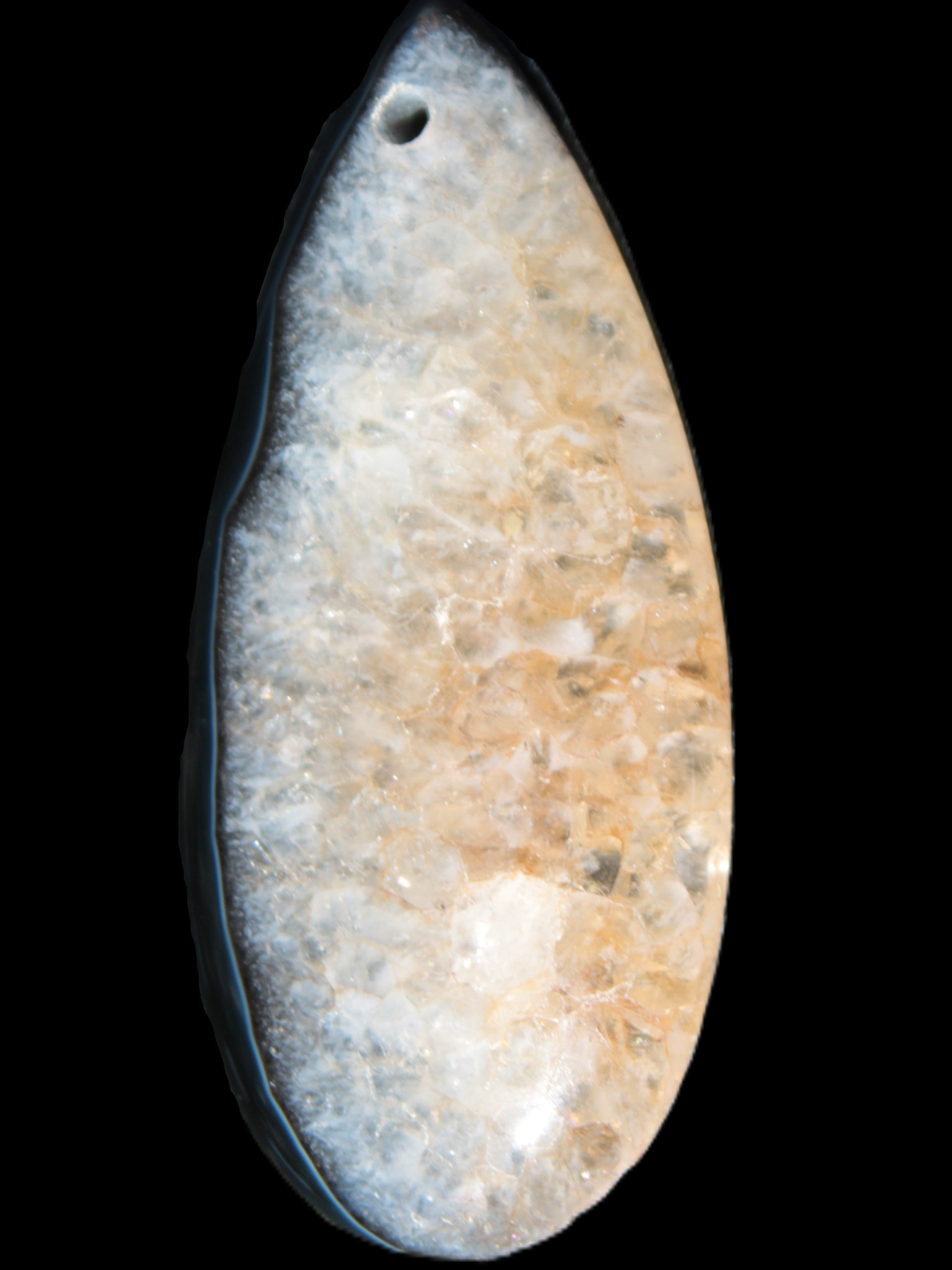Geode Agate pendant 41*17*5mm 12g Rocks and Things Store