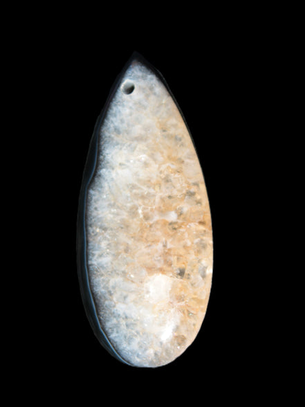 Geode Agate pendant 41*17*5mm 12g Rocks and Things Store