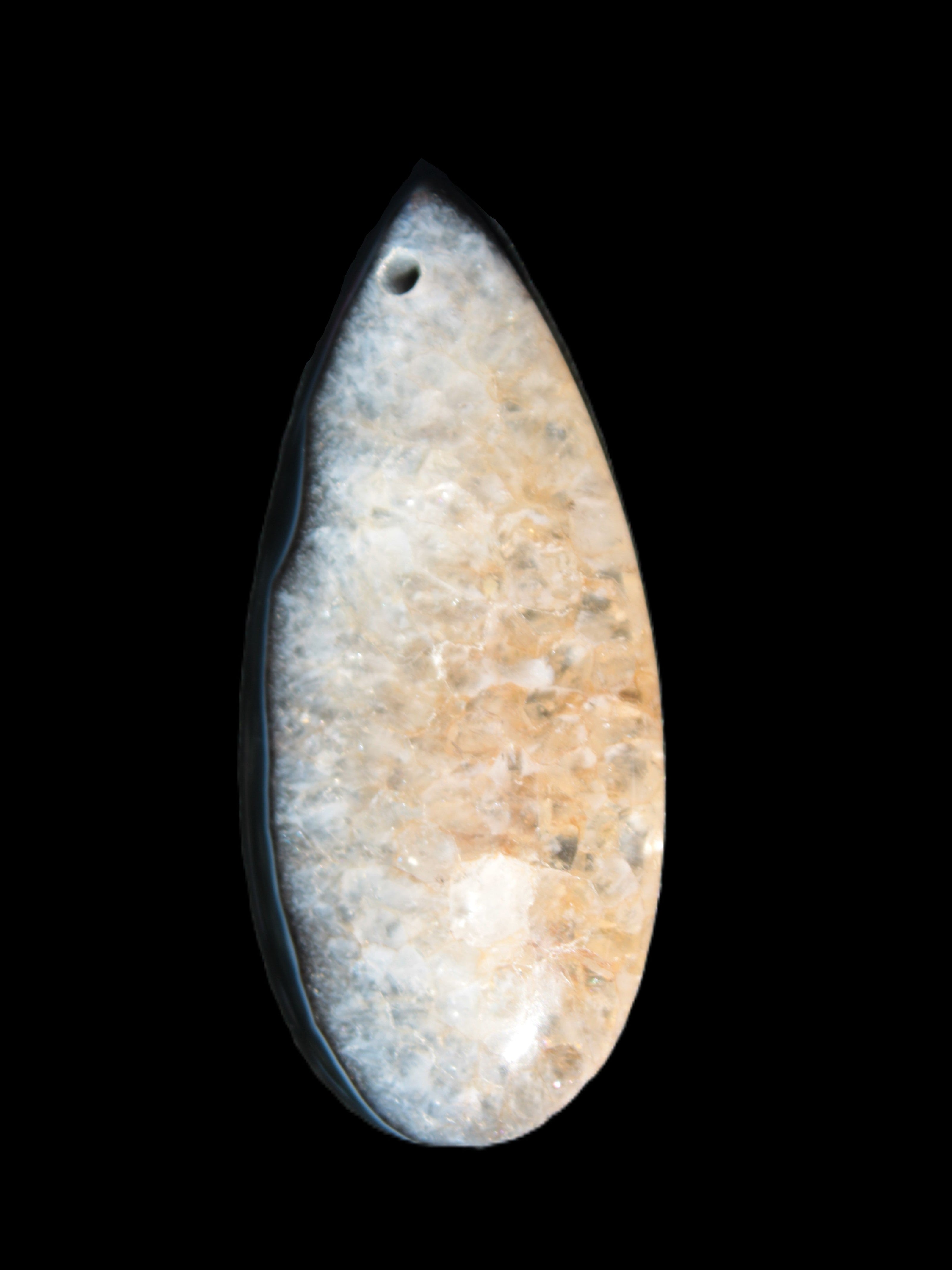 Geode Agate pendant 41*17*5mm 12g Rocks and Things Store