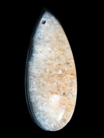 Geode Agate pendant 41*17*5mm 12g Rocks and Things Store