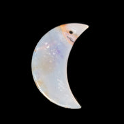 Agate moon pendant 40*25*4mm 6.8g Rocks and Things Store