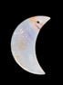 Agate moon pendant 40*25*4mm 6.8g Rocks and Things Store