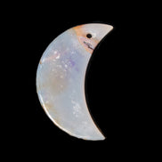 Agate moon pendant 40*25*4mm 6.8g Rocks and Things Store