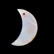 Agate moon pendant 40*25*4mm 6.8g Rocks and Things Store