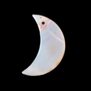 Agate moon pendant 40*25*4mm 6.8g Rocks and Things Store
