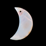 Agate moon pendant 40*25*4mm 6.8g Rocks and Things Store