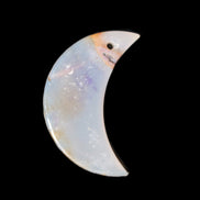 Agate moon pendant 40*25*4mm 6.8g Rocks and Things Store