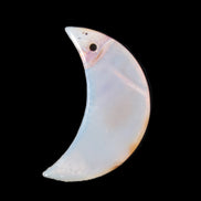 Agate moon pendant 40*25*4mm 6.8g Rocks and Things Store