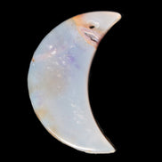 Agate moon pendant 40*25*4mm 6.8g Rocks and Things Store