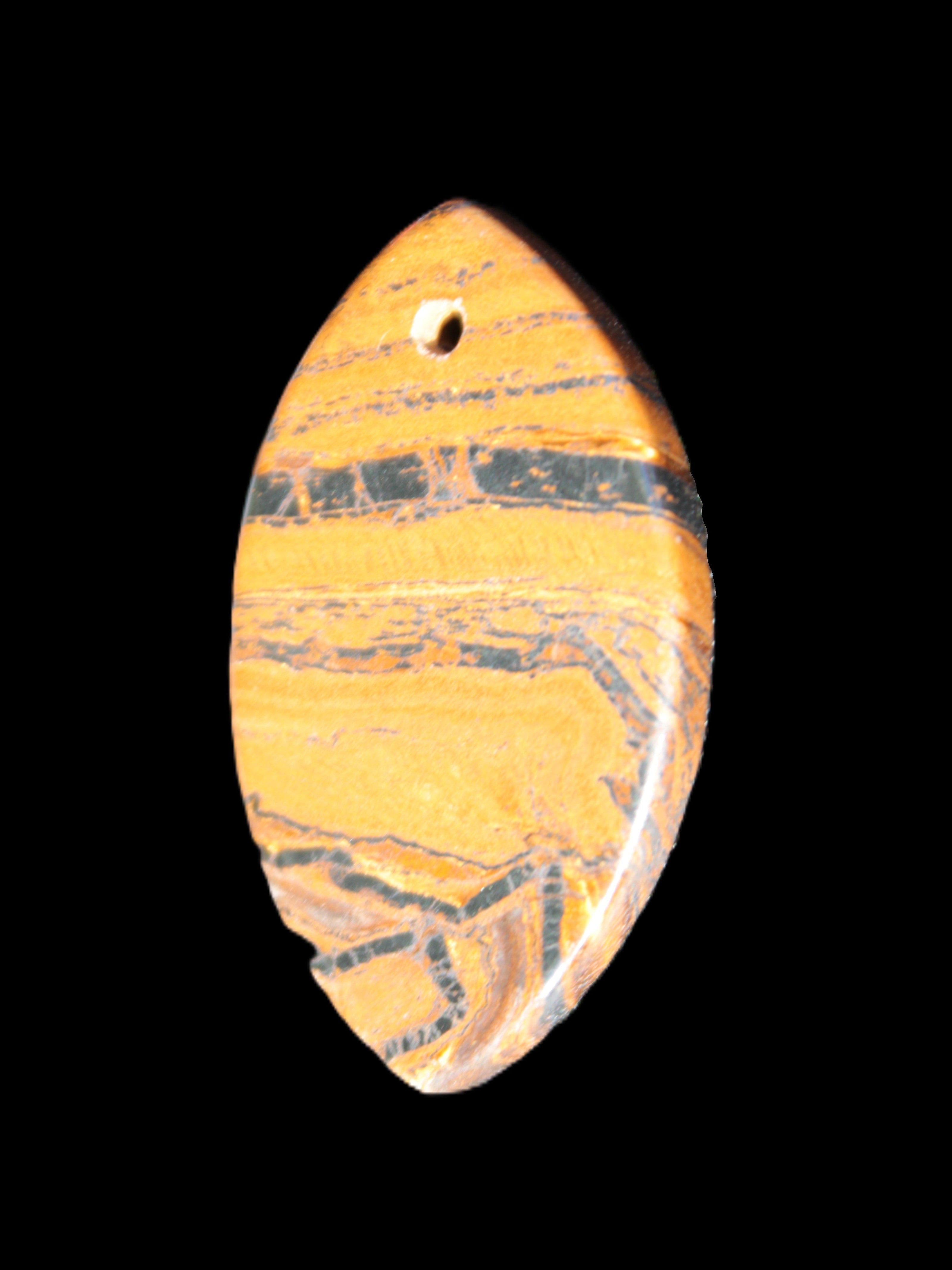 Red Tigers Eye pendant 38*23*4mm 8.9g Rocks and Things Store