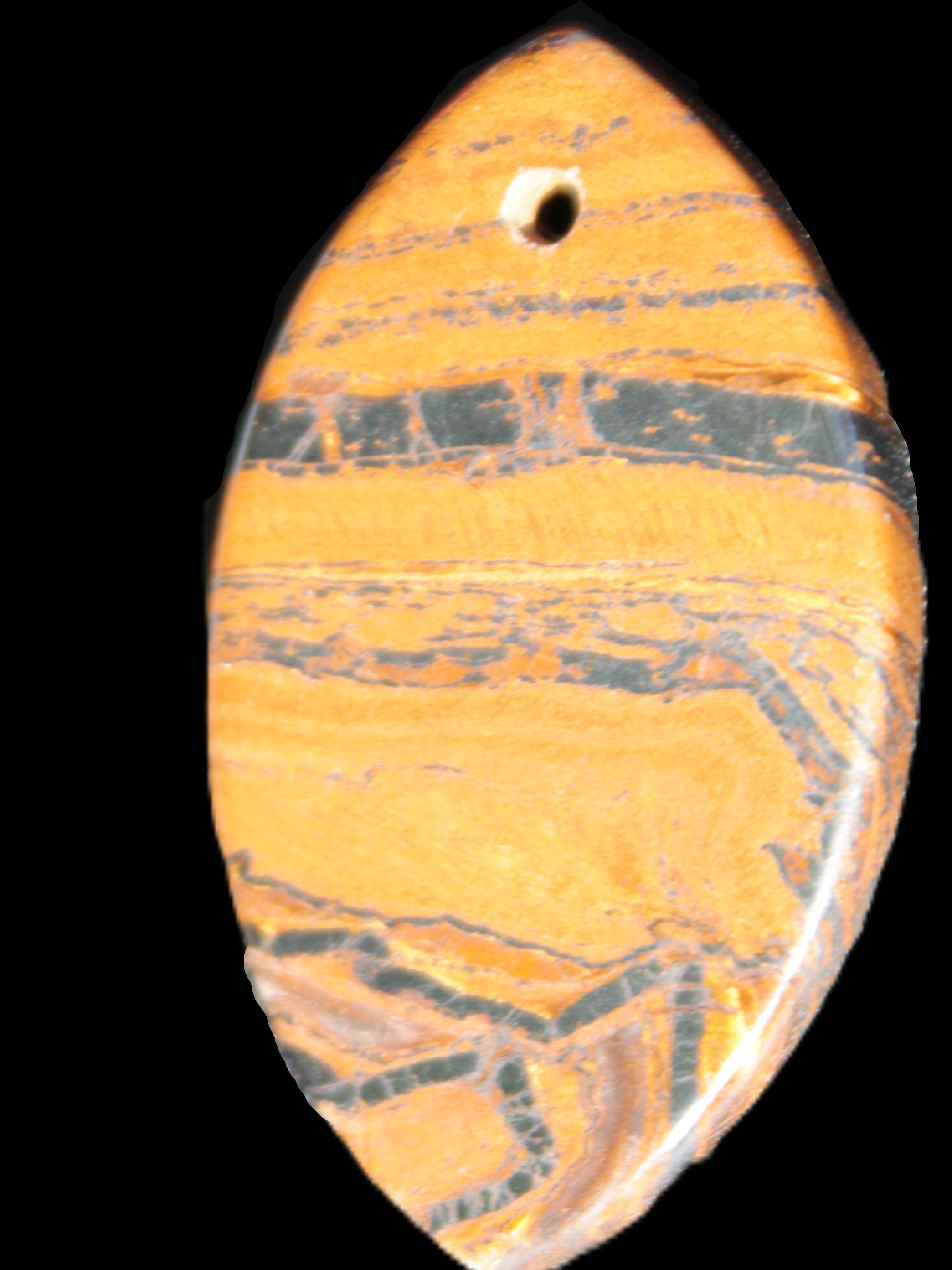 Red Tigers Eye pendant 38*23*4mm 8.9g Rocks and Things Store