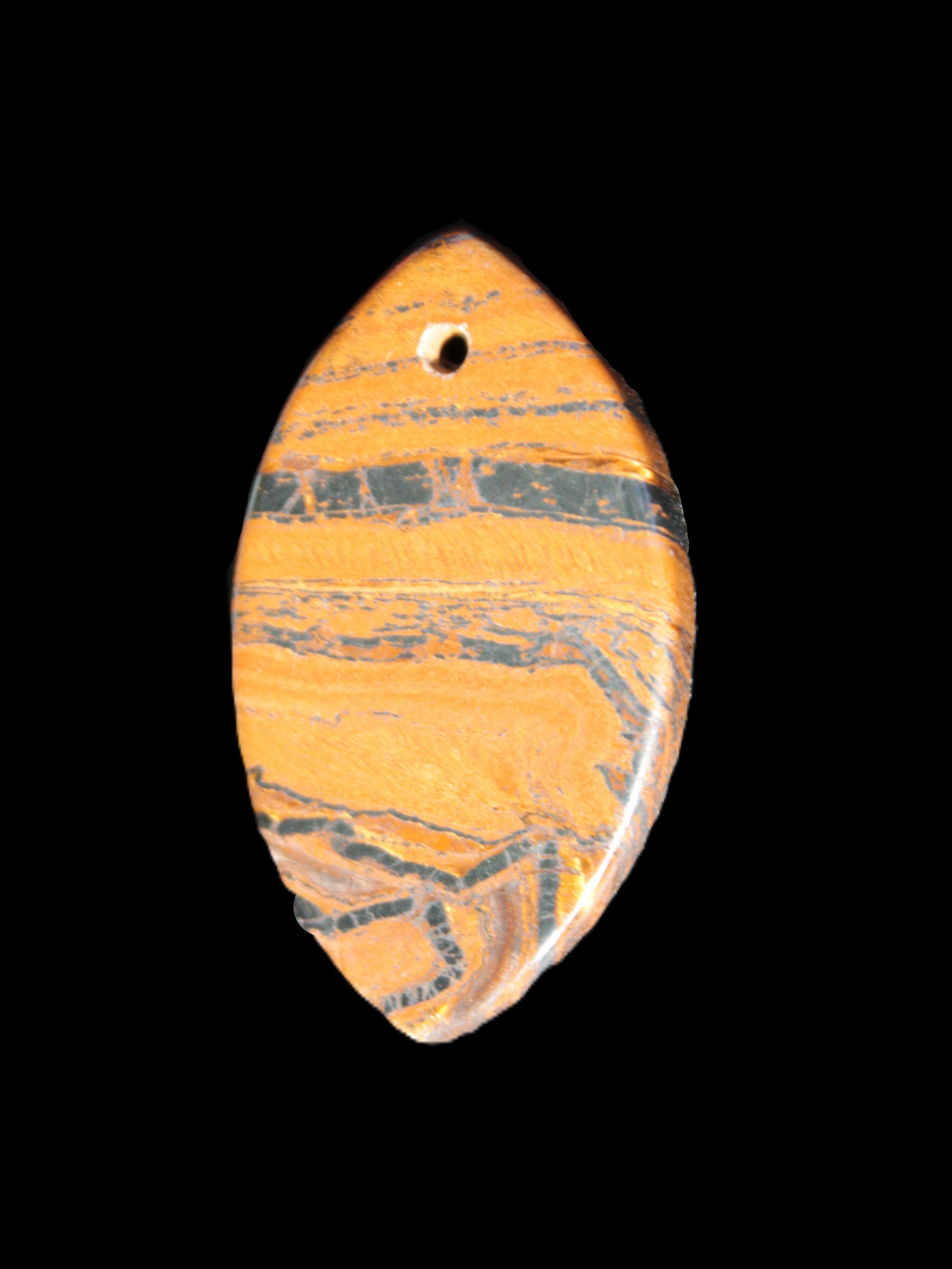 Red Tigers Eye pendant 38*23*4mm 8.9g Rocks and Things Store