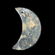 Kambaba Jasper Stromatolite fossil half-moon pendant 25*40mm 5.6-7.9g Rocks and Things Store