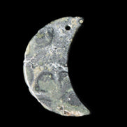 Kambaba Jasper Stromatolite fossil half-moon pendant 25*40mm 5.6-7.9g Rocks and Things Store