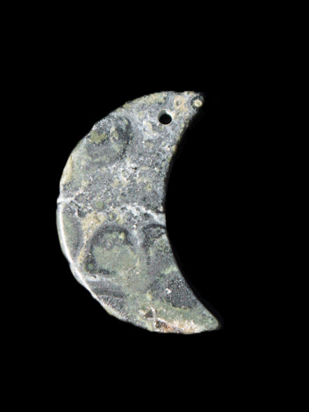 Kambaba Jasper Stromatolite fossil half-moon pendant 25*40mm 5.6-7.9g Rocks and Things Store