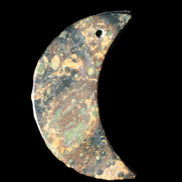 Kambaba Jasper Stromatolite fossil half-moon pendant 25*40mm 5.6-7.9g Rocks and Things Store