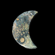 Kambaba Jasper Stromatolite fossil half-moon pendant 25*40mm 5.6-7.9g Rocks and Things Store