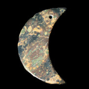 Kambaba Jasper Stromatolite fossil half-moon pendant 25*40mm 5.6-7.9g Rocks and Things Store