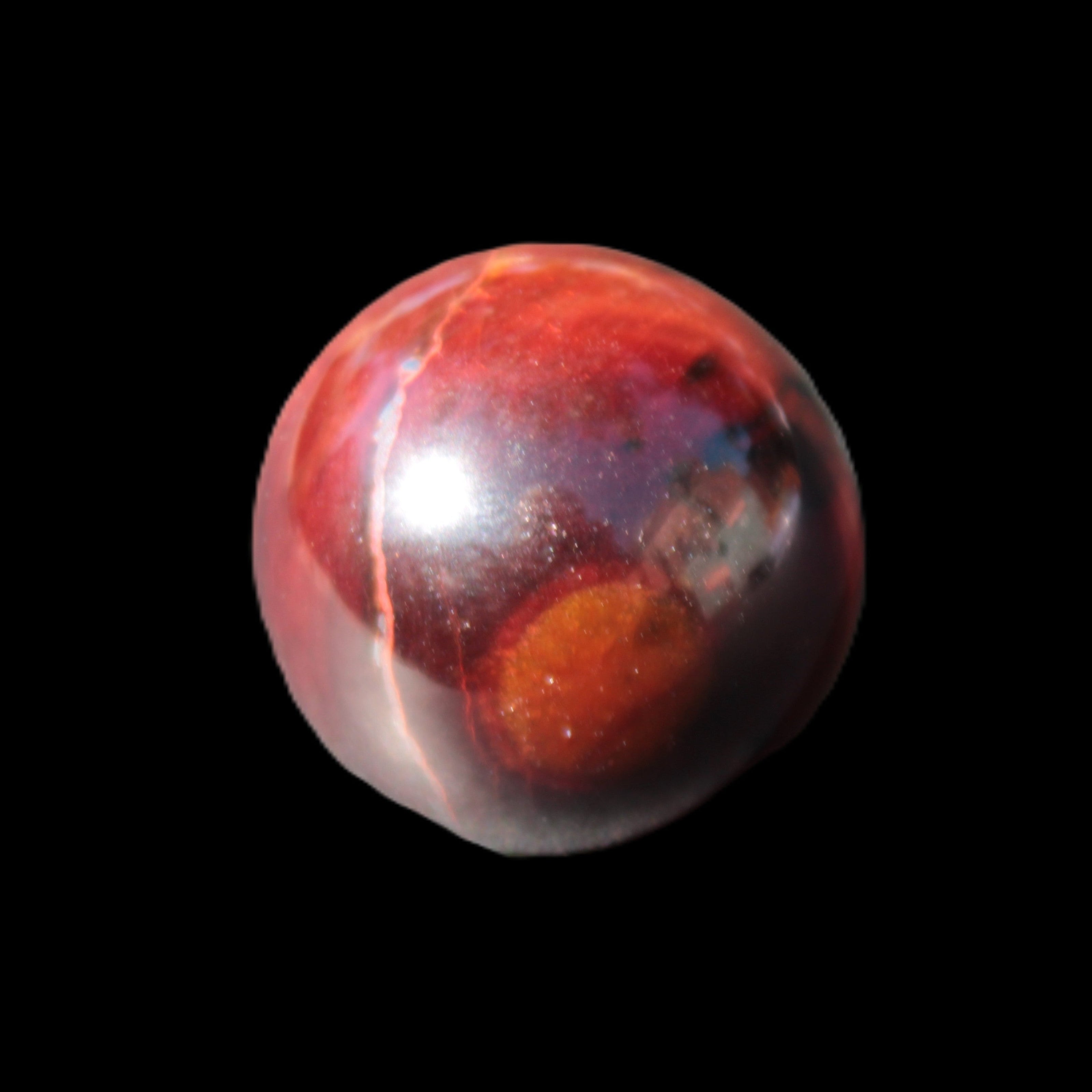 Red Tigers Eye sphere 29mm 35g Rocks and Things Store