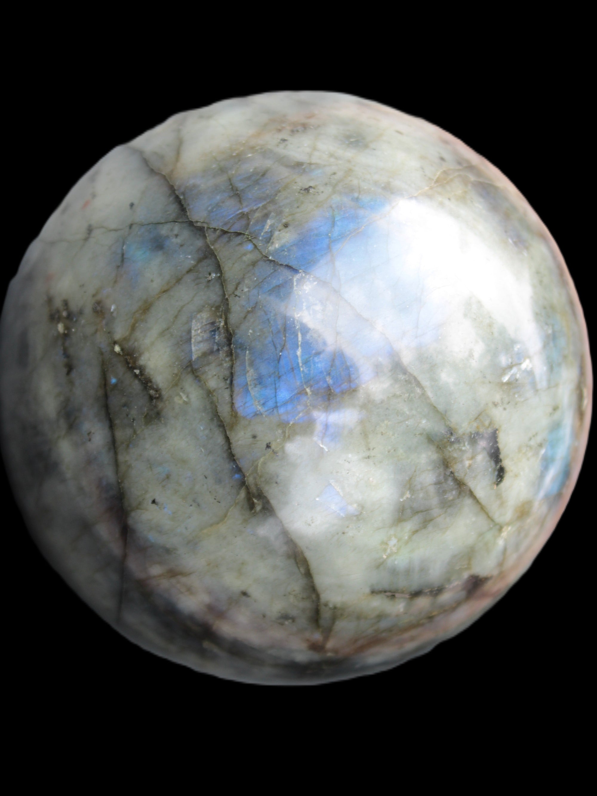 Labradorite sphere 105mm 1772g Rocks and Things Store
