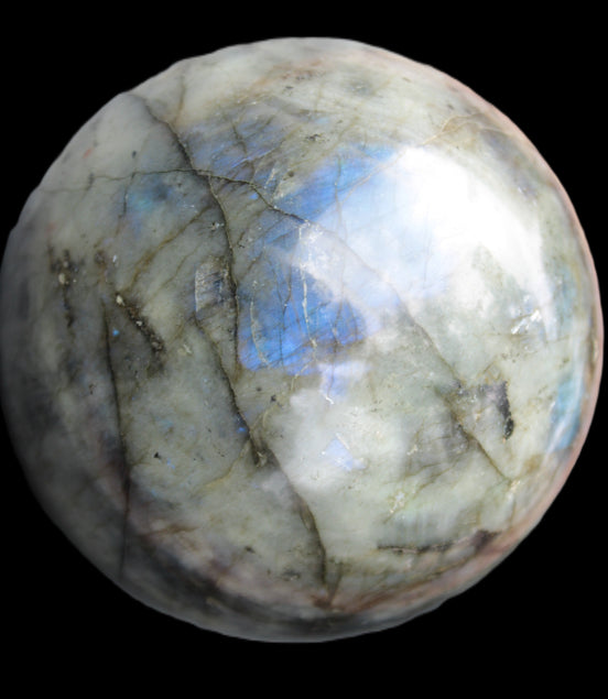 Labradorite sphere 105mm 1772g Rocks and Things Store