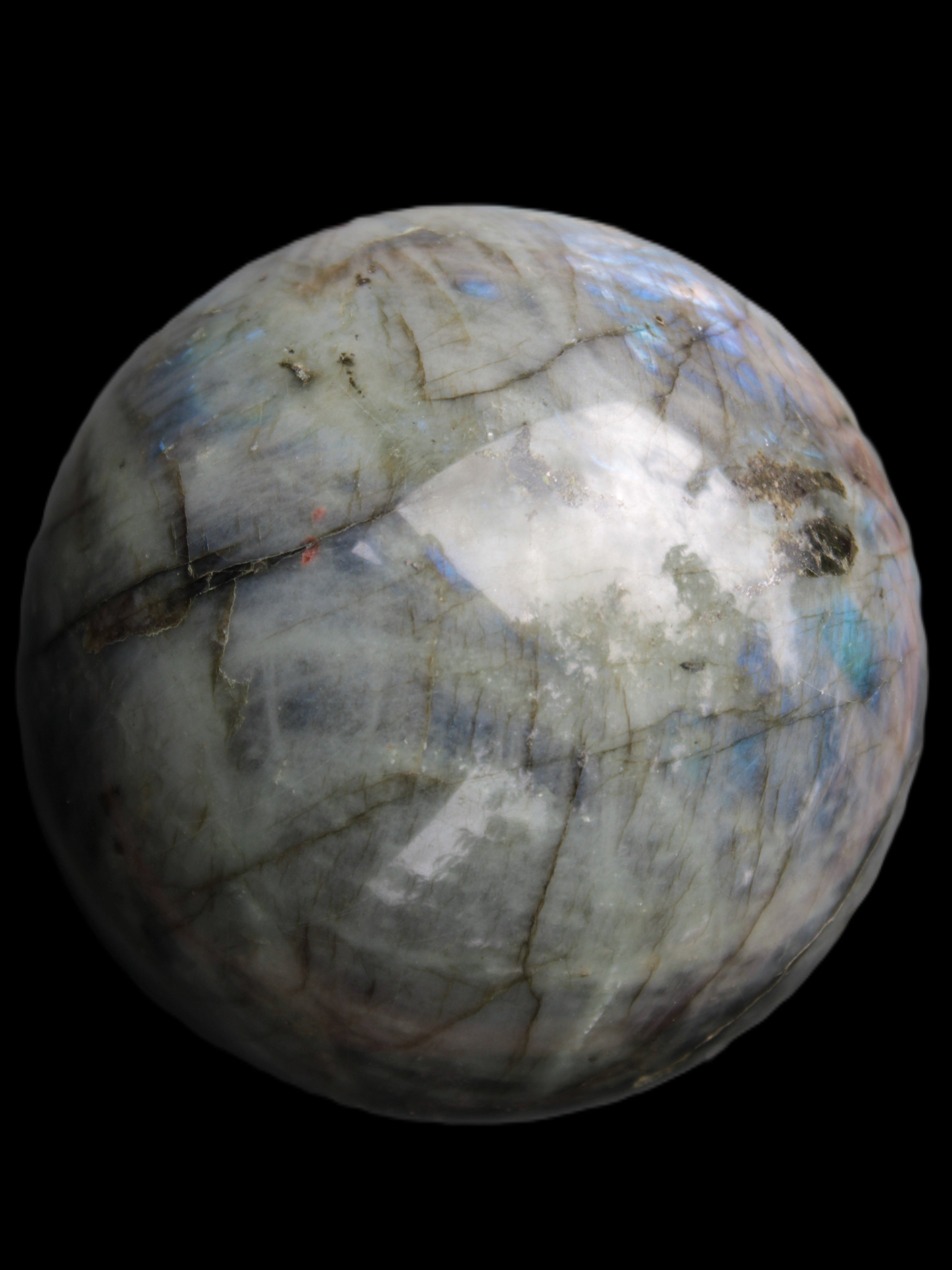Labradorite sphere 105mm 1772g Rocks and Things Store